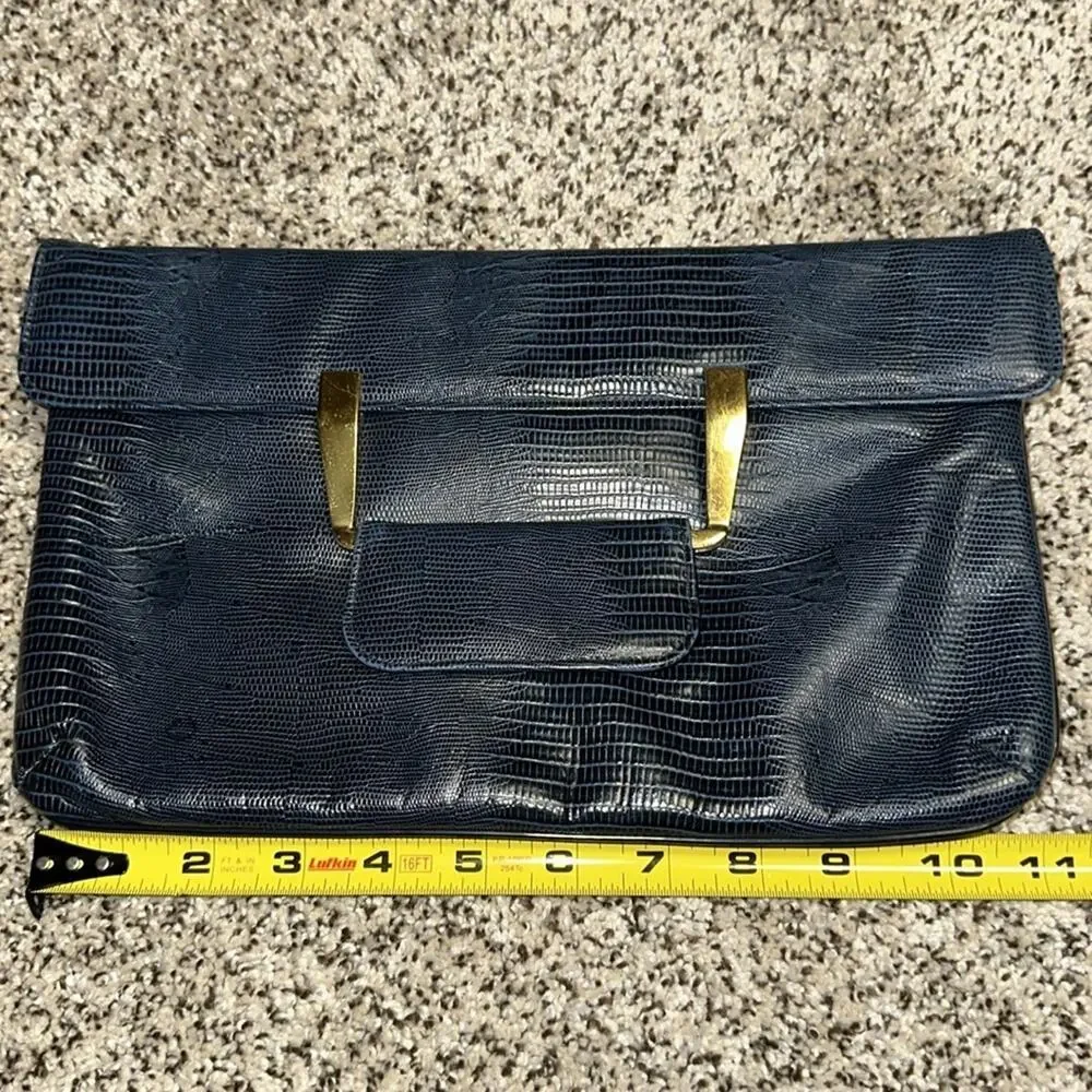 Gorgeous Vintage HILF Navy Handbag